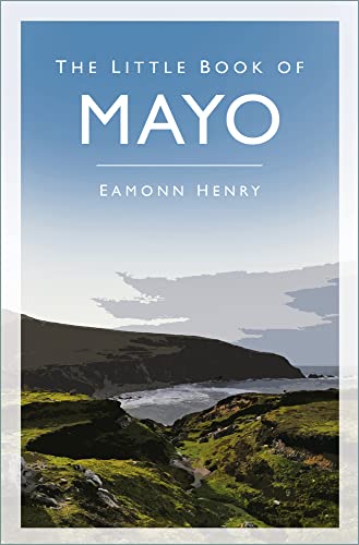 Book cover with title "The Little Book of Mayo" and coastal landscape.