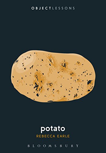 Book cover featuring an illustrated potato on a dark background.