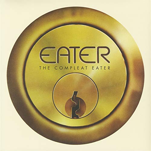 "Gold vinyl record cover with 'Eater' and 'The Compleat Eater' text and abstract design."