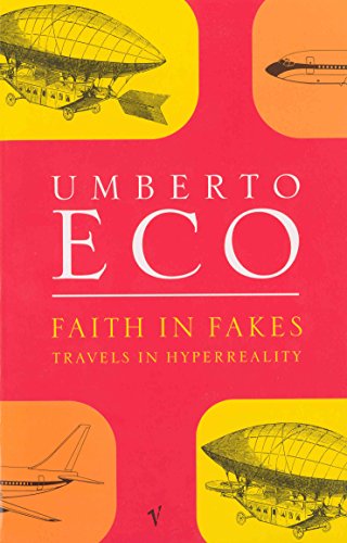 Book cover: “Faith in Fakes” by Umberto Eco, with airship illustrations.