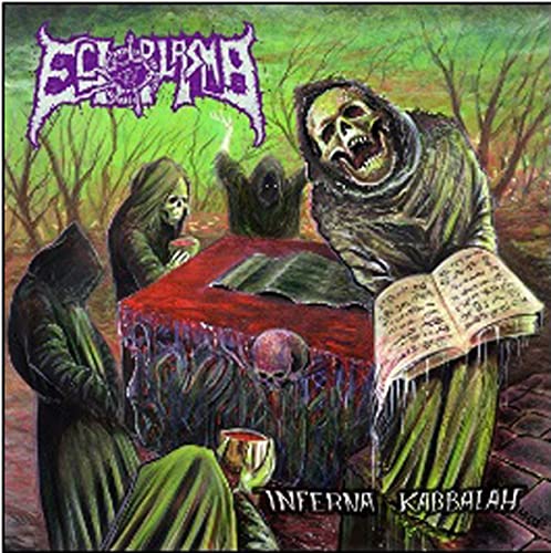 CD cover: skeletal figures around a red table with an open book.