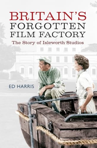 Book cover featuring a vintage photo of people in a boat, studio building backdrop.