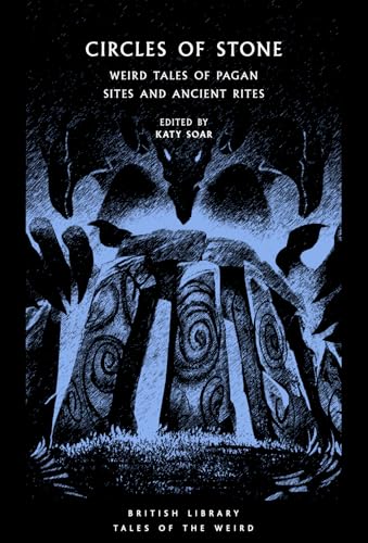Book cover featuring a blue and black illustration of ancient stone circles.