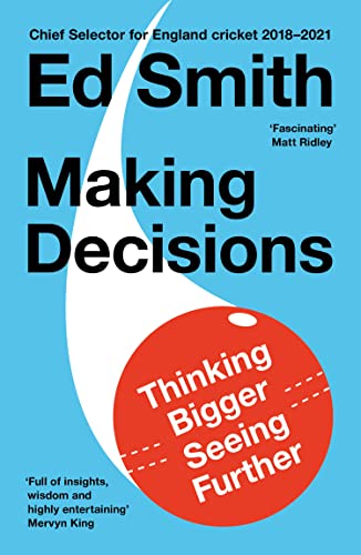 Book cover: "Making Decisions" by Ed Smith, with red and white design.