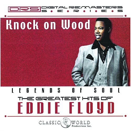 CD cover for Eddie Floyd’s “Knock On Wood: Greatest Hits” featuring his portrait.