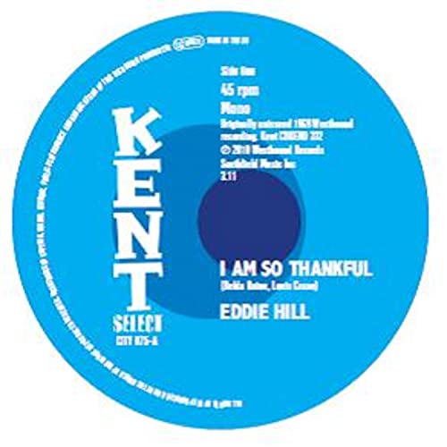 Blue Kent Select vinyl record label for Eddie Hill's I Am So Thankful.