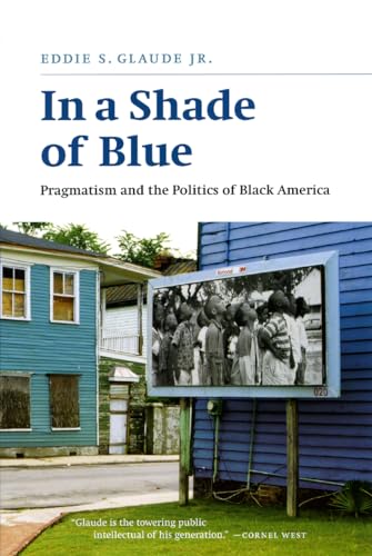 Book cover: "In a Shade of Blue" with a vintage photo of a group.