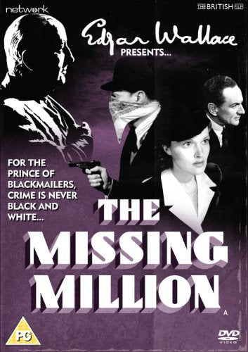 DVD cover for "The Missing Million" with black and white character images.