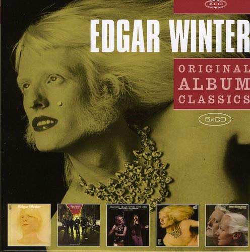 Edgar Winter album cover featuring a portrait and smaller album images.