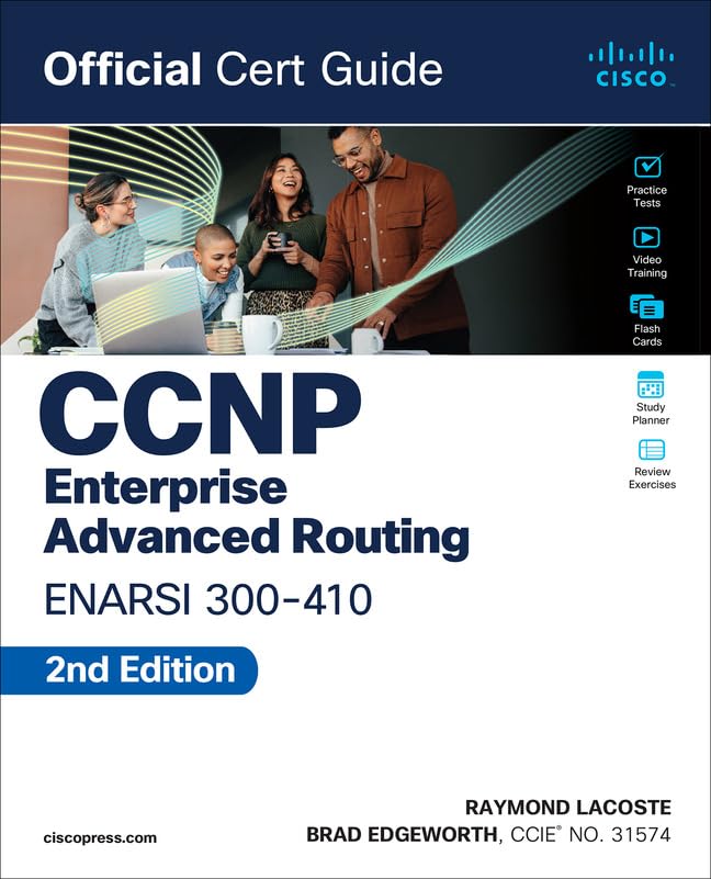 CCNP Enterprise Advanced Routing study guide cover with diverse people.