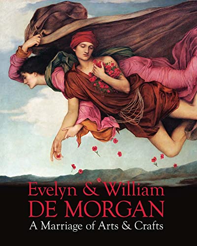 Painting of two figures in flowing robes, book cover text below.