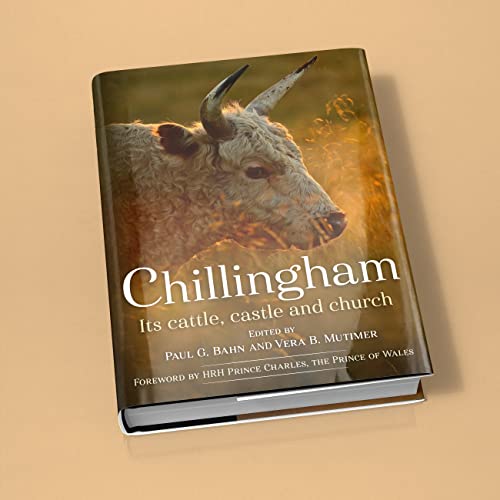 Book cover featuring a close-up of a Chillingham wild cattle bull.