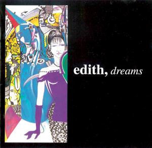 CD cover for "Edith, Dreams" featuring a woman in purple and abstract art.