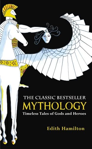 Book cover featuring a stylized illustration of Perseus on Pegasus holding Medusa's head.
