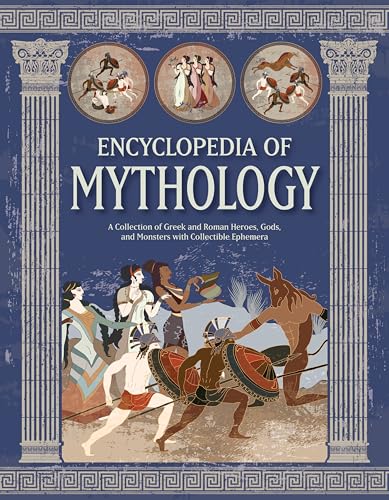 Book cover depicting Greek and Roman mythological scenes and figures.