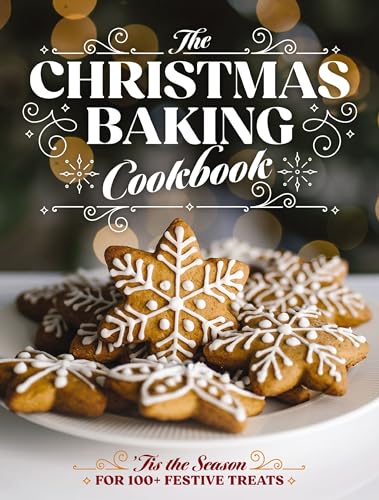 Cookbook cover with decorated gingerbread cookies and festive title text.