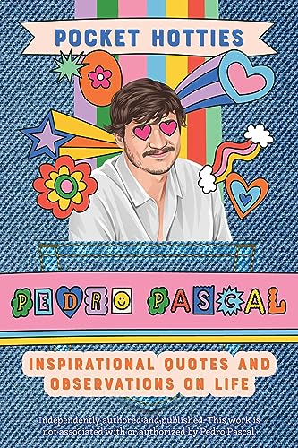 Book cover featuring a cartoon illustration of actor Pedro Pascal.