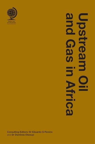 Book cover: "Upstream Oil and Gas in Africa" with gold background.