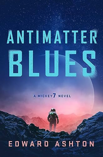 Book cover: astronaut on alien landscape under a starry sky.