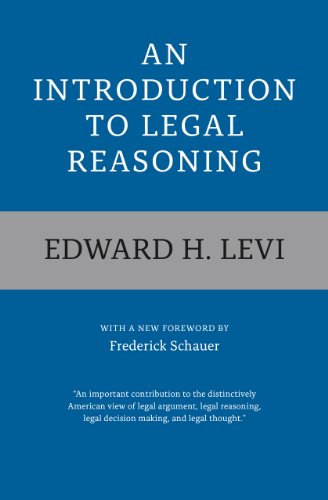 Book cover: “An Introduction to Legal Reasoning” by Edward H. Levi.
