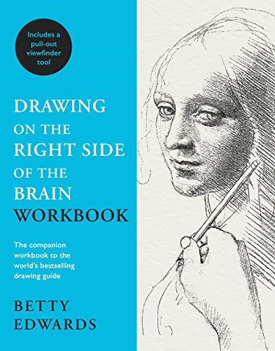 Book cover with blue text panel and a sketch of a person drawing.