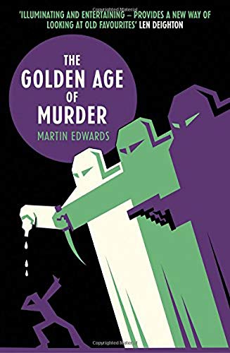 Book cover: “The Golden Age of Murder” with a stylized illustration of violence.