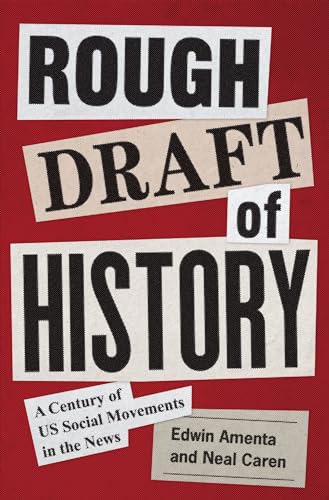 Book cover with collage-style text: “Rough Draft of History.”