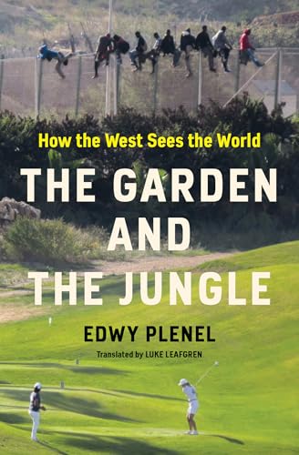 Book cover: "The Garden and the Jungle" with figures on a fence.