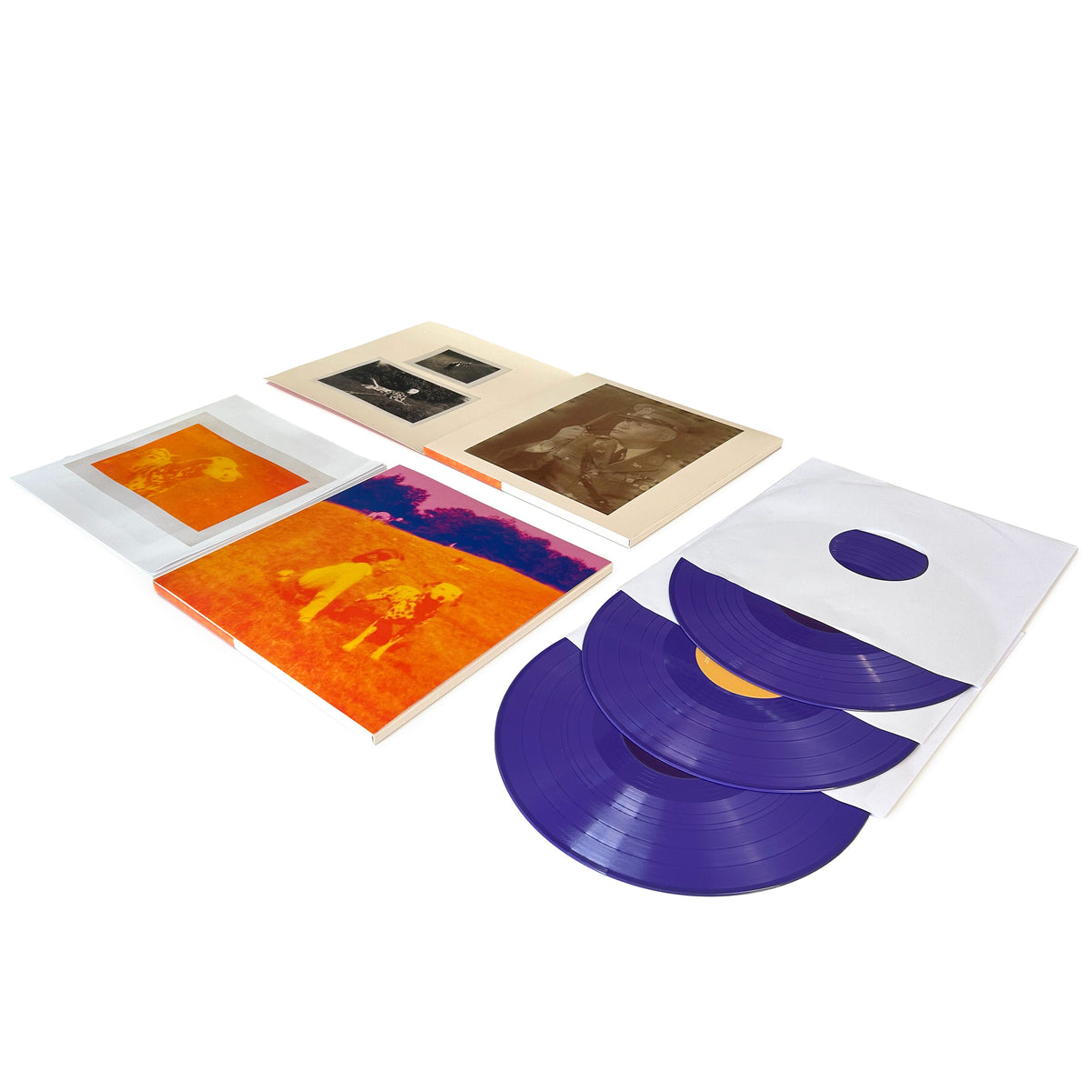 Eels album "Blinking Lights" – three purple vinyl LPs and inserts.