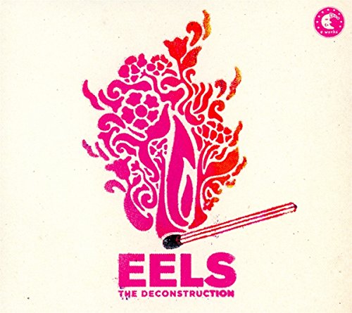 Album cover for Eelsā āThe Deconstructionā featuring abstract pink and red shapes.