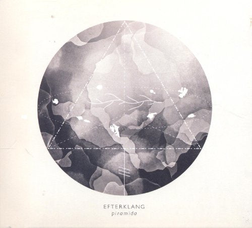 CD cover for Efterklang’s “Piramida” with abstract, geometric watercolor design.