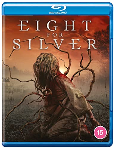 Eight For Silver" Blu-ray cover featuring a distressed figure entangled in branches.