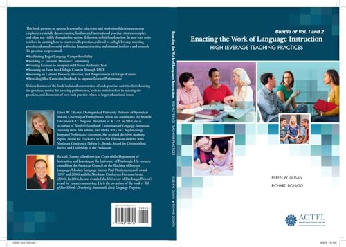 Book covers for "Enacting the Work of Language Instruction," featuring diverse educators.