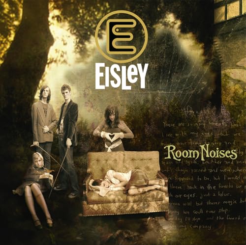 Eisley album cover: band members posed with furniture in a textured, dreamlike scene.