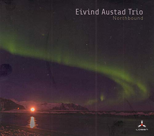 Album cover: “Northbound” by Eivind Austad Trio, featuring aurora borealis.