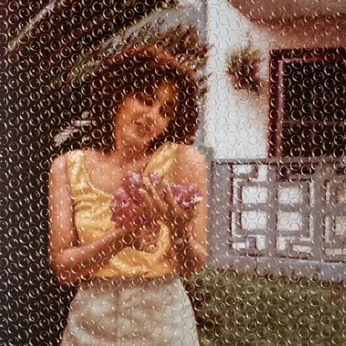 CD cover with a portrait of a woman holding flowers.