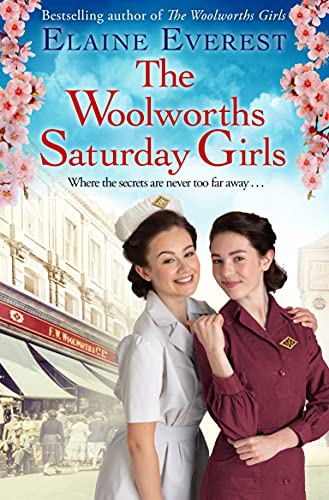 Book cover featuring two young women in vintage uniforms, storefront background.