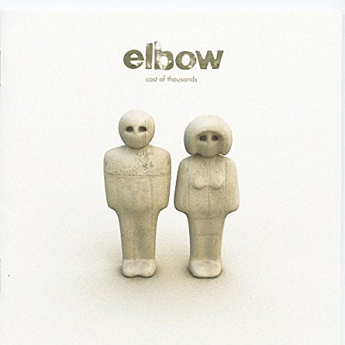 Elbow’s “Cast Of Thousands” CD cover with two stone-like figures.