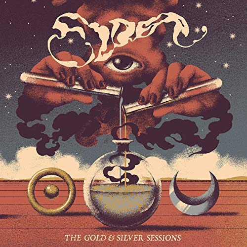 CD cover art: eye in hands with alchemy symbols, gold and silver tones.