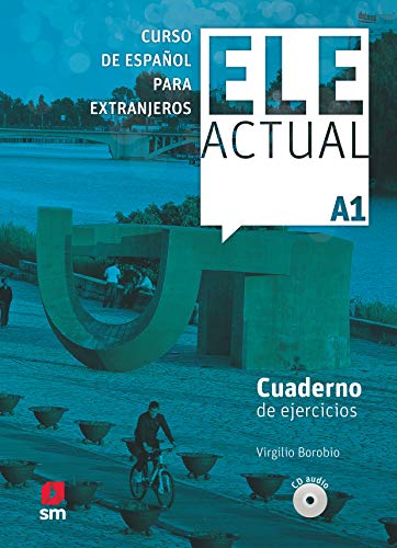 Spanish language textbook “ELE Actual A1” with exercise book and CD.