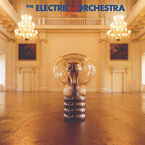 Electric Light Orchestra album cover featuring a large lightbulb in a hall.