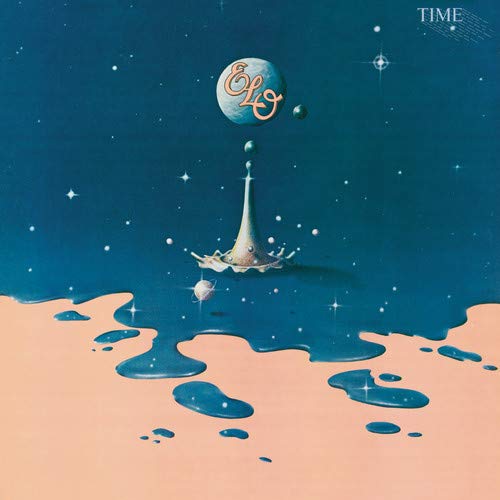 Electric Light Orchestra’s “TIME” vinyl album cover: surreal space landscape.