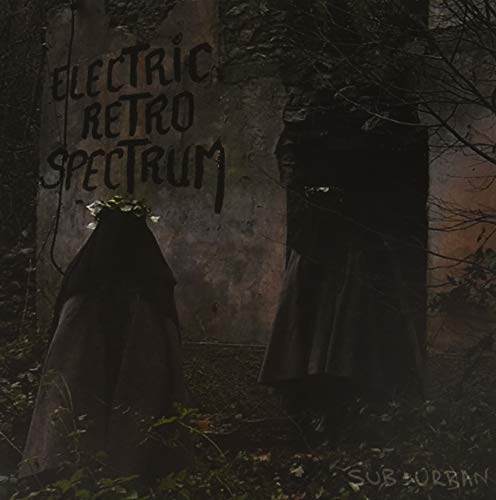 Dark album cover featuring figures in cloaks before a graffiti wall.