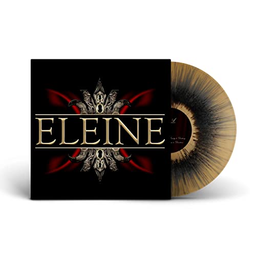 Eleine vinyl record with gold and black splatter effect, album cover shown.