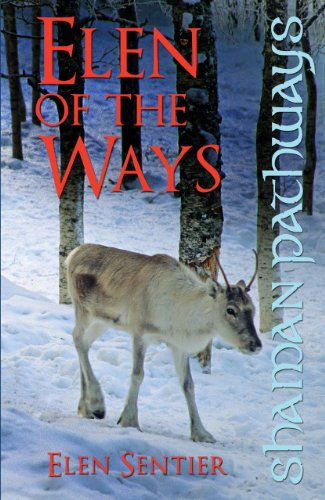 Book cover with red text and a reindeer standing in snow.