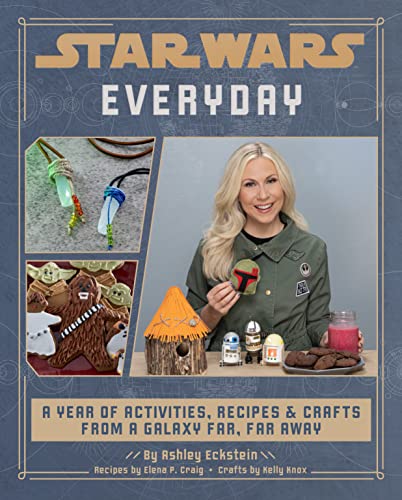 Star Wars themed activity book cover with crafts, recipes, and a woman.