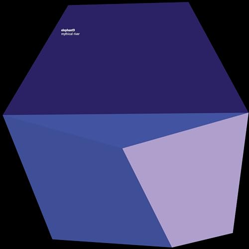 Geometric purple and blue album cover for Elephant9’s “Mythical River” CD.