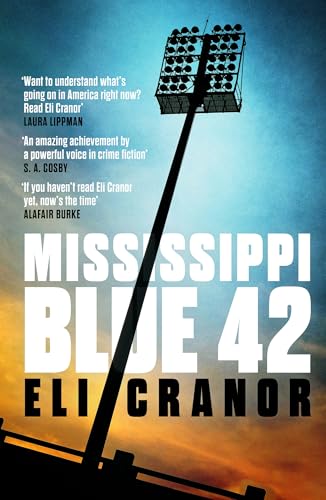 Book cover for "Mississippi Blue 42" with a stadium floodlight.