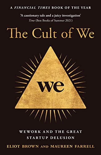 Book cover: "The Cult of We" with a golden triangle and text.