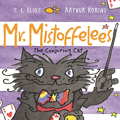 Book cover featuring a cartoon black cat in a bowtie holding a magic wand.